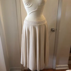 H&M Ivory Full Stretch Tull Skirt - X-Small
